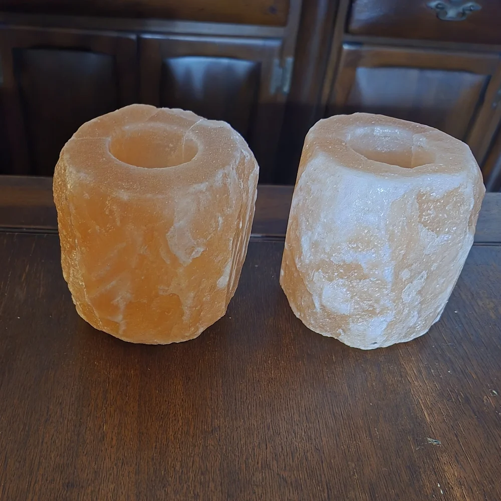 Himalayan Salt Candle Holders - Picture 1 of 3